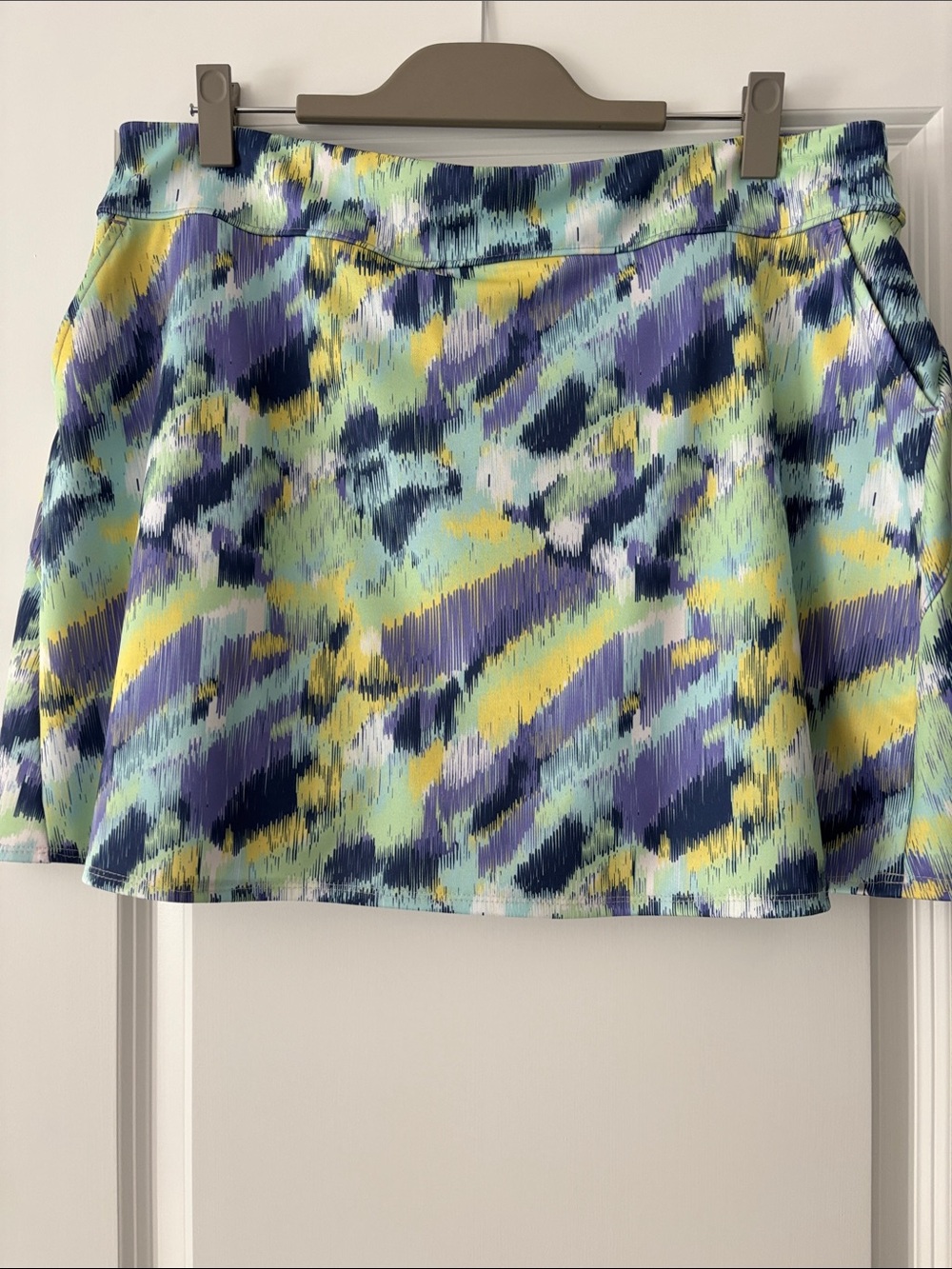 Pastel Abstract Bermuda Sands golf skort
